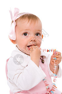 可爱的女婴女儿惊喜头发金发白色乐趣快乐童年儿童喜悦图片