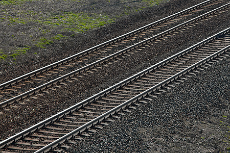 铁路货物后勤基础设施货运小路旅行杂草平行线线条过境图片
