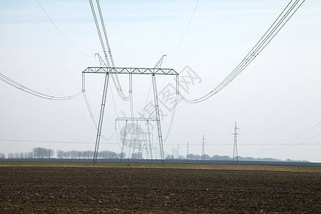 电力发电网络千伏天空电缆技术电压金属场地活力工业图片