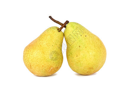 两个梨水果营养黄色饮食小吃食物图片