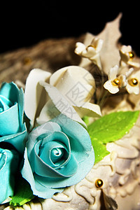 结婚蛋糕褐色庆典接待美食派对仪式环境甜点玫瑰白色图片