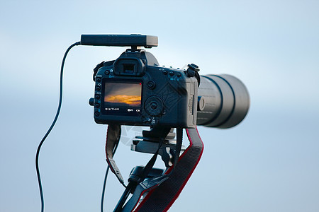 相机电子摄影黑色光学单反天空三脚架镜片电子产品野生动物图片