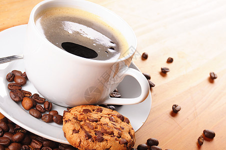 咖啡杯杯子咖啡生活饮料木头咖啡店香气棕色豆子桌子图片