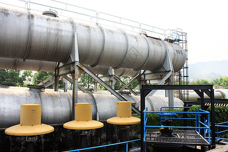石油和天然气工业金属森林商业技术气体流动管子坚果天空管道图片