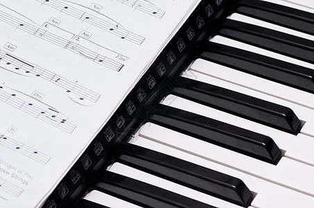 钢琴键音乐插图黑色白色合成器水平电子音乐会钥匙旋律图片