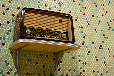 重力复古无线电台乡愁棕色技术电子产品古董体积风格播送扬声器娱乐图片