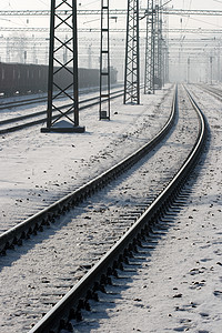 铁路送货船运运输冻结基础设施阴霾曲线旅行火车车站图片