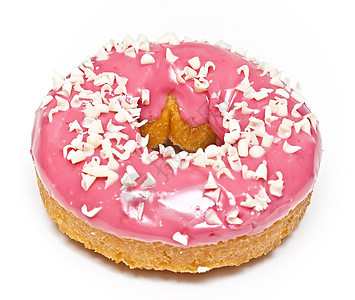 油炸圈饼釉面面包巧克力饮食甜食甜点蛋糕小吃粉色焦糖图片