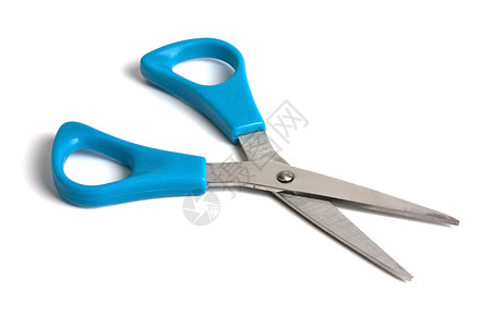 蓝剪刀剪子家庭工作补给品缝纫刀具插条工具剪刀裁缝图片