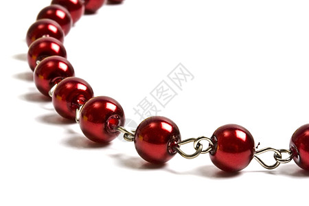 美丽的红色珠珠子串宝石女性宏观珠子宝藏魅力装饰品女士礼物奢华图片