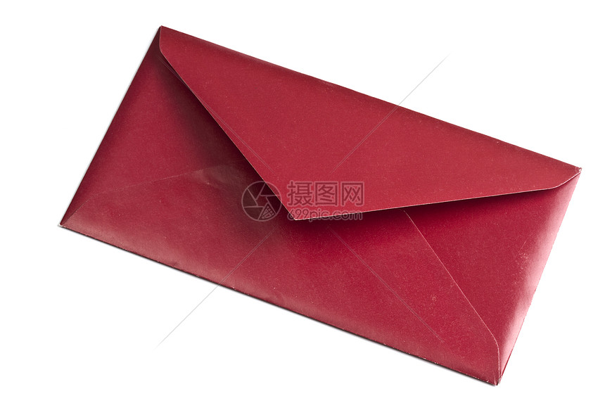 白色的红色信封折叠小路笔记礼物商业展示邮件邮政办公室写作图片