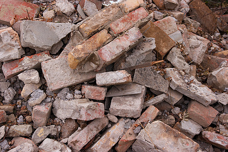 碎片金属残骸工业鞭打损害地震房子倾倒建筑垃圾场图片