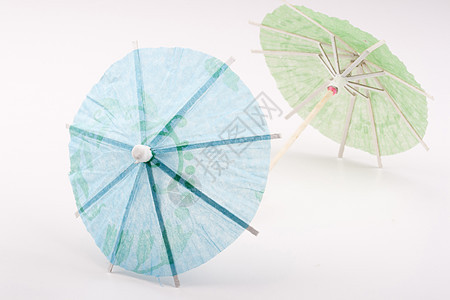 纸伞异国热带酒吧蓝色圆形饮料装饰品活力乐趣绿色图片