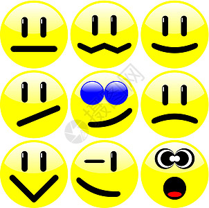 一套九千米插图微笑终结者电脑表情笑脸乐趣夹子绘画符号图片