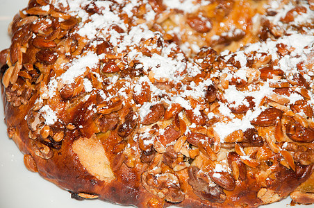 葡萄牙语波罗兰哈语面包蛋糕食物结晶糕点圆形女王糖霜季节性图片