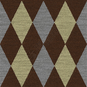 无平缝模式灰色材料网格棕色衣服线条格子插图正方形纺织品图片