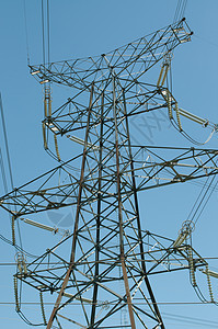 输电塔电流平隆金属电线照片活力力量天空图片