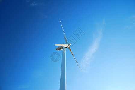 风力涡轮机旋转涡轮回收环境生态蓝色活力技术风车绿色图片