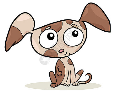 可爱的小狗插图绘画动物漫画夹子艺术犬类婴儿卡通片哺乳动物图片