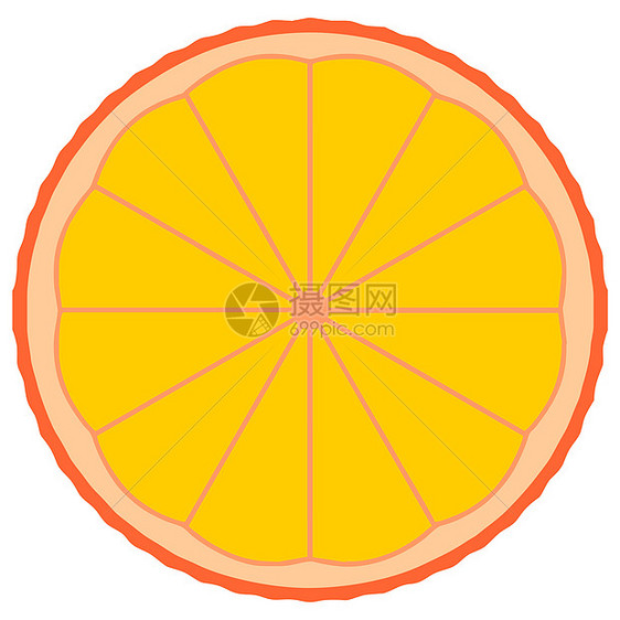 橙果片插图酸橙绿色食物白色柠檬橙子图片