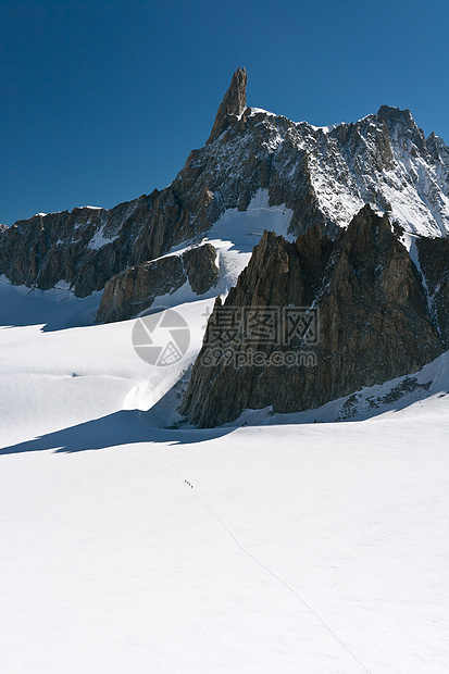 勃朗峰山峰全景岩石首脑山脉顶峰旅行运动天空登山图片