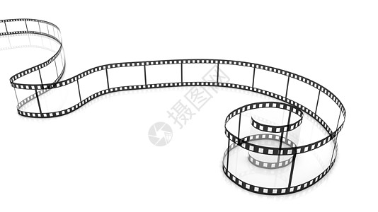 白色卷轴空白胶片脱框架黑色相片正方形娱乐摄影工作室屏幕幻灯片卷轴背景