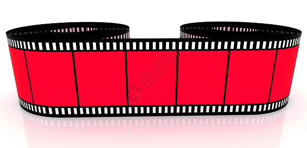 电影脱拍摄视频幻灯片卷轴磁带黑色摄影动画白色边界图片