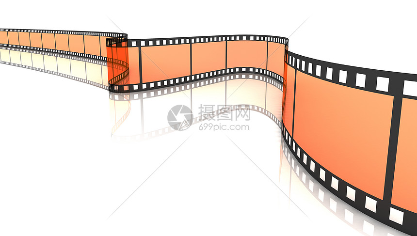彩色3D空白薄膜工作室磁带拍摄卷轴动画电影链轮娱乐黑色投影图片