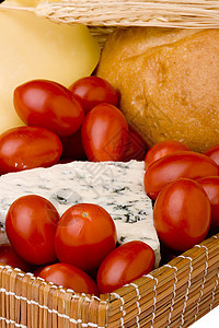 丹麦蓝奶酪的切片美食红色白色蓝色食物黄色产品面包小吃耳朵图片