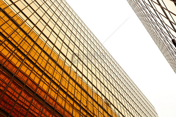 办公楼玻璃墙商业建筑景观窗户蓝色天空黑色市中心办公室总部图片