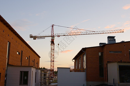 建筑起重车起重机工地天空设备空间齿轮图片