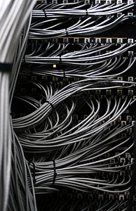 以太网电缆 连接错误服务通讯灰色黄色电缆互联网局域网港口数据中心警告图片