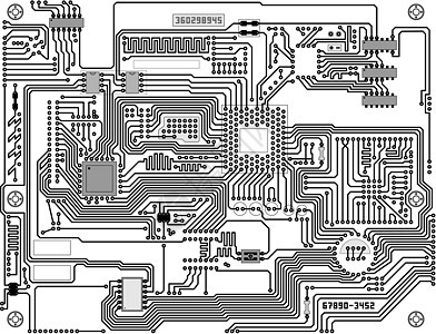 矢量电路-工业高技术背景图片