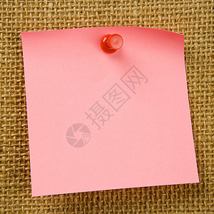 粘性笔记记忆备忘录通讯红色床单木板依恋空白粉色商业图片