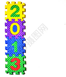 已连接信件  2013 左手侧蓝色数字绿色字母积木紫色玩具红色黄色图片