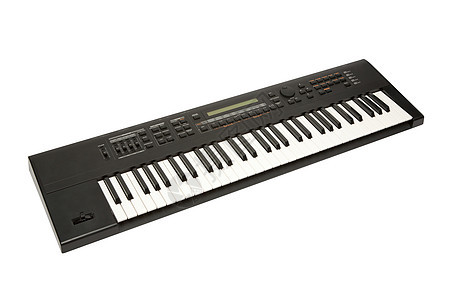 合成器电子电子产品乐器白色钥匙音乐黑色键盘背景图片