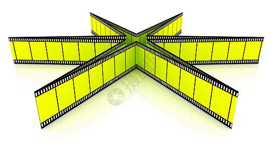 3D空白电影明星视频工作室卷轴幻灯片屏幕星星渲染圆圈框架胶卷图片
