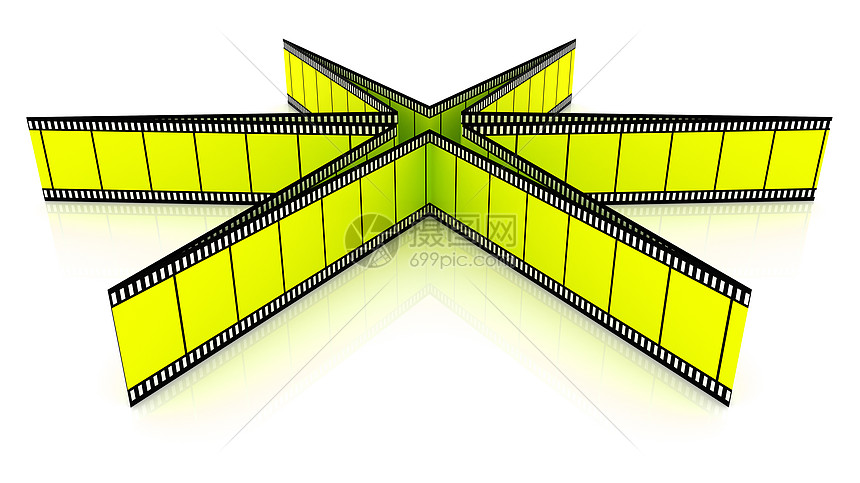 3D空白电影明星视频工作室卷轴幻灯片屏幕星星渲染圆圈框架胶卷图片