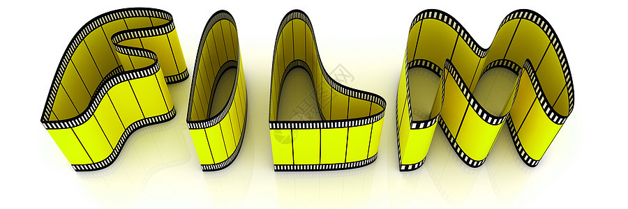电影条中的胶片字词圆圈艺术渲染电影戒指相片磁带相机工作室正方形图片