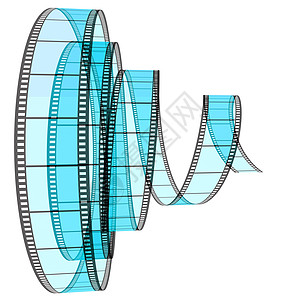 3d电影片段向前推进链轮卷轴动画白色摄影胶卷卡通片边界陷害夹子图片