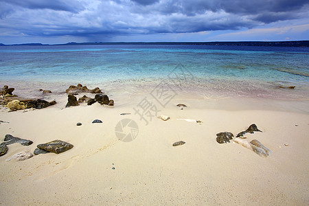 暴风天气地平线海岸线风暴热带场景天空季节蓝色珊瑚海滩图片