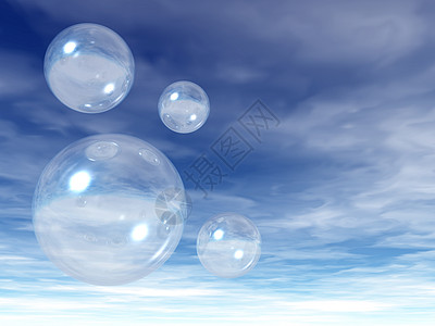 气泡玻璃地球天空漂浮乐趣反射圆圈肥皂插图圆形背景图片