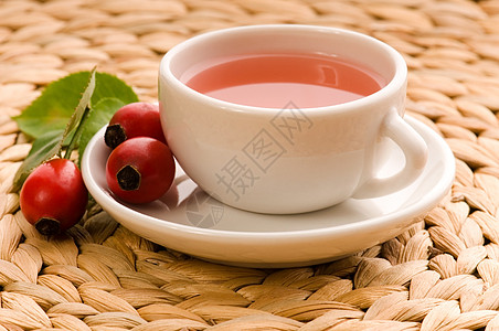 花香茶植物水果茶杯饮料衬套橙子荒野宏观浆果输液背景