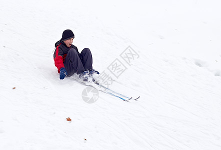 极端滑雪者肾上腺素男人行动森林挑战探索孩子国家粉末冒险图片