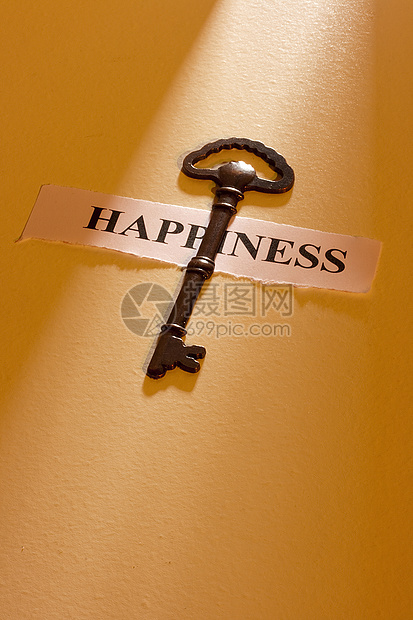幸福的密钥财富头脑钥匙退休居住概念信仰生活平衡友谊图片