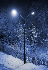 冬季街道夜之冬街图片