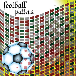 足球运动抽象模式训练黑色小路白色正方形皮革乐趣插图剪裁圆圈图片