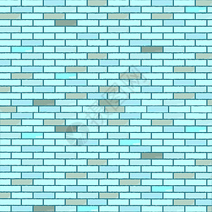 蓝色无缝砖墙黏土建筑矩形插图建筑学橙子积木城市房子岩石图片