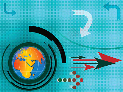 高科技抽象模板行星世界箭头技术运动插图活力优雅地球商业图片