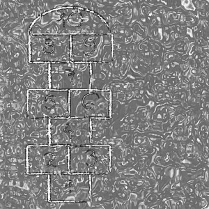 液态纹理和跳式苏格兰数字操场房子乐趣艺术白色娱乐消遣正方形蓝色图片